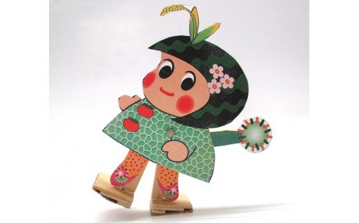 歩くつがーるちゃん (からくりおもちゃ工作) [0011]