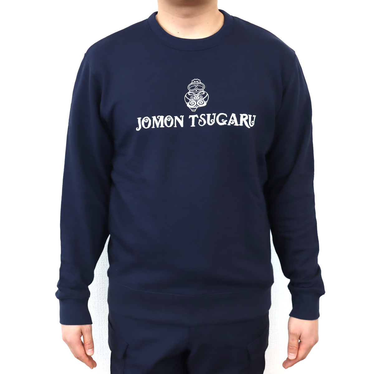 しゃこちゃんトレーナー(えんじ) 1枚｜長袖 メンズ レディース ゆるきゃら 縄文 土偶 [0427]