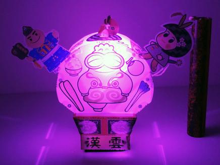 手作り工作キット ちょうちんねぶた『しゃこちゃん』｜LED ランプ 灯 [0549]
