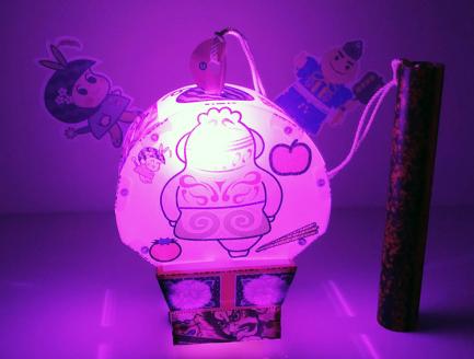 手作り工作キット ちょうちんねぶた『しゃこちゃん』｜LED ランプ 灯 [0549]
