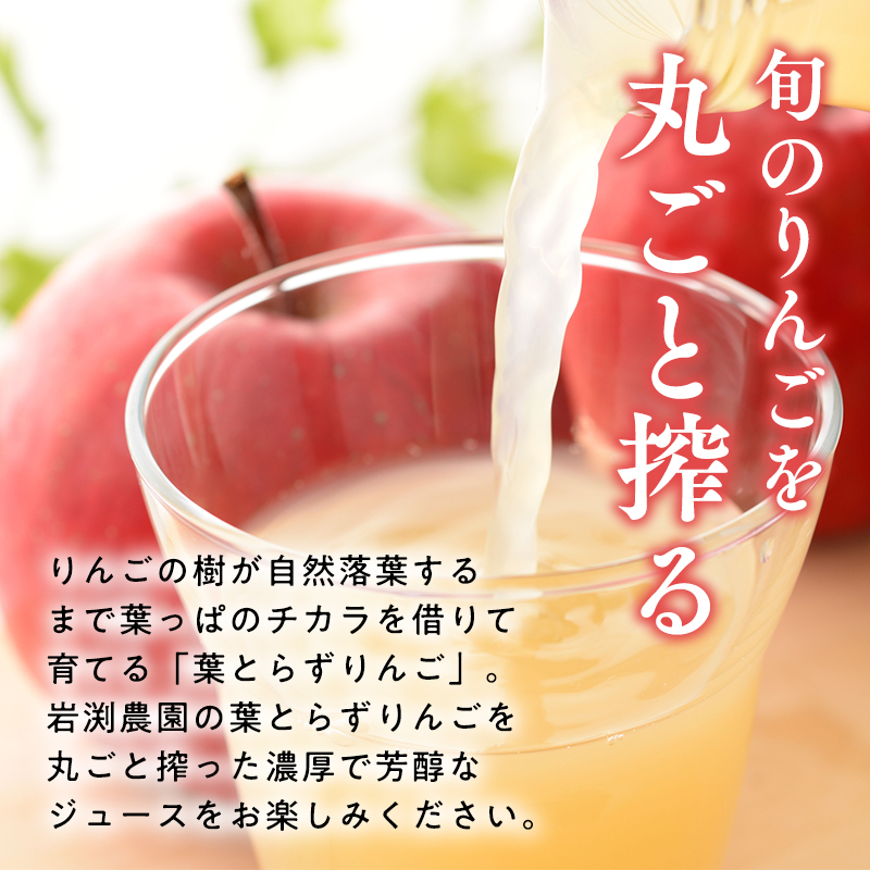 葉とらずりんごジュース（ストレート）1Lｘ4本