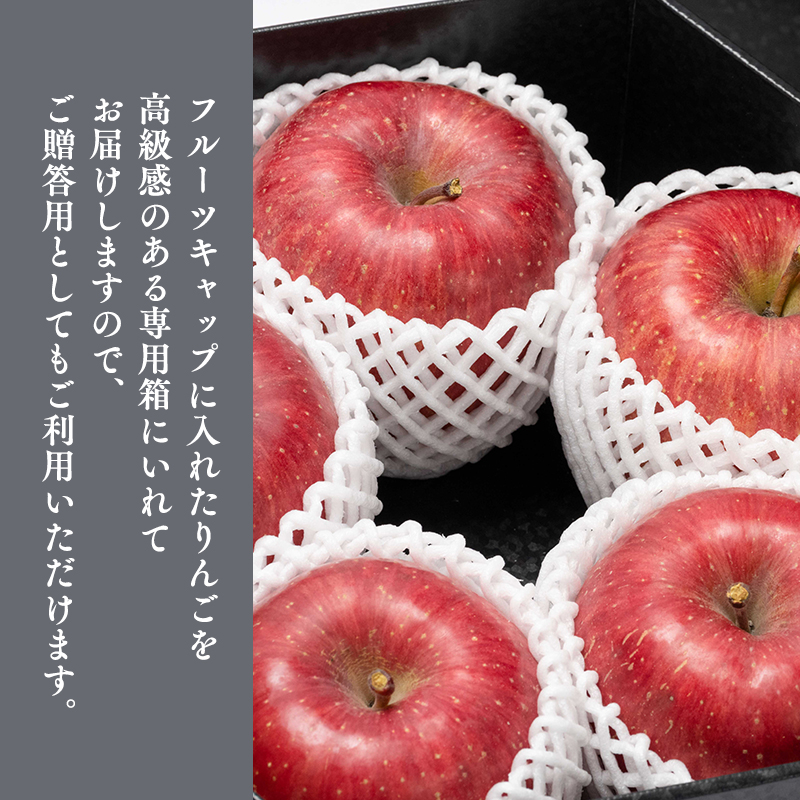 年明け premiumサンふじ 5個（約2kg） 厳選大玉 【水木農園・青森りんご・平川市産・1月】