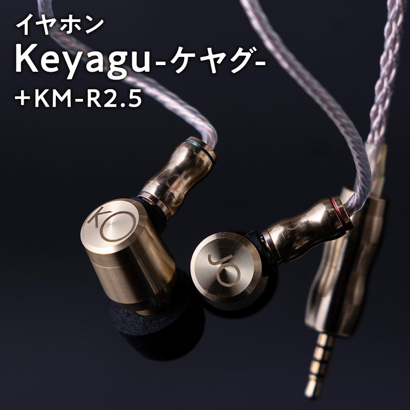 イヤホン【Keyagu（けやぐ）+オーディオMIJINKO　2.5mmバランスリケーブル】