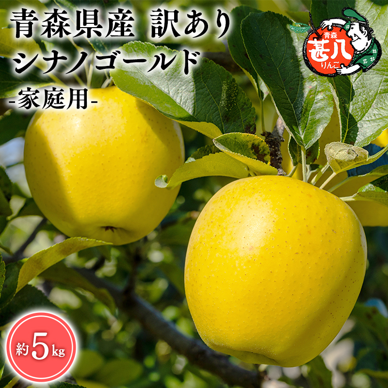 ６月発送　訳あり　家庭用　甚八りんごシナノゴールド5kg　【マルジンサンアップル　6月　青森県産　平川市　りんご　シナノゴールド　5kg　訳あり　家庭用】