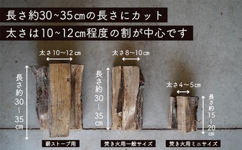 ストーブ用広葉樹薪「白神の炎」約20kg: 西目屋村ANAのふるさと納税