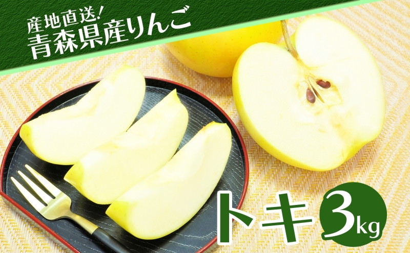 青森県産 りんご トキ 3kg 青森 リンゴ 林檎 とき 果汁 果物 フルーツ アップル 新鮮 おやつ デザート プレゼント 贈り物 お取り寄せ 常温 送料無料 青森県 西目屋村