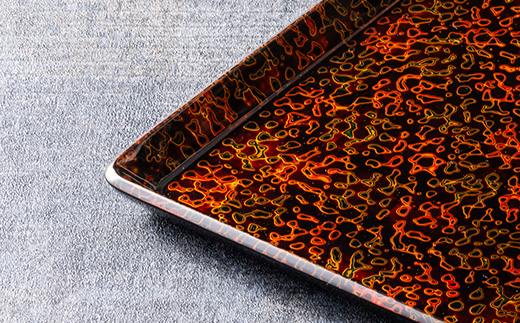 三百余年の伝統　『津軽塗(唐塗)長盆(木製)』【配送不可地域：離島・沖縄県】