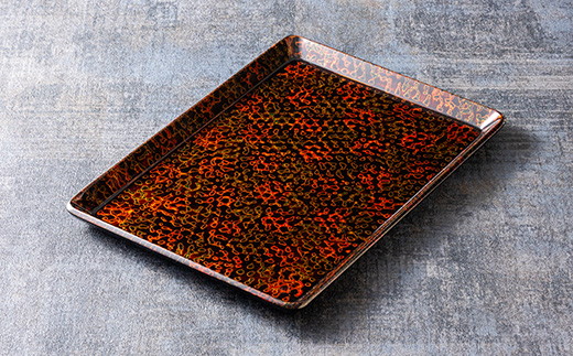 三百余年の伝統　『津軽塗(唐塗)長盆(木製)』【配送不可地域：離島・沖縄県】