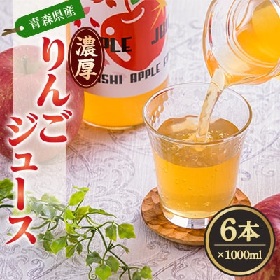 オリジナルりんごジュース　1000ml×6本【配送不可地域：離島・沖縄県】
