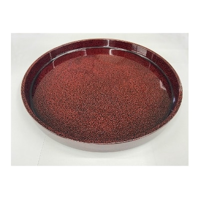 三百余年の伝統　『津軽塗(七々子塗)丸盆』【配送不可地域：離島・沖縄県】