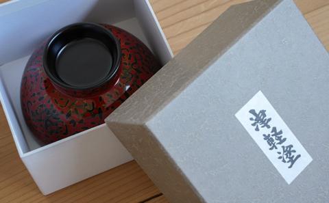 津軽塗　汁椀1客・唐塗 赤上 食器 工芸品 伝統技術 手作り