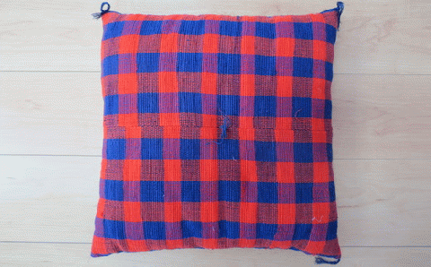 伝統工芸品 南部裂織 クッション　【02402-0013】
