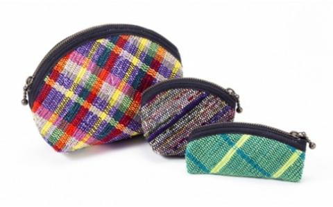 伝統工芸品 南部裂織 小物入3点セット【02402-0015】