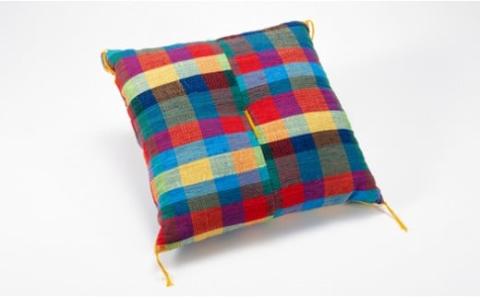 伝統工芸品 南部裂織 クッション　【02402-0013】
