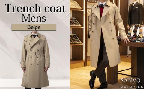 トレンチコート（男性用）「The Trench -mens-」＜ベージュ＞【02402-0130】