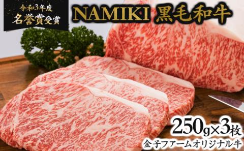 NAMIKI和牛ステーキ(250g×3枚)[02402-0212]