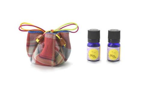 七戸ラベンダー精油２本＆南部裂織袋【02402-0044】