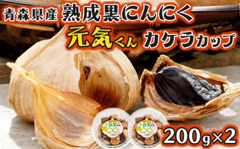 青森県産 熟成にんにく 元気くん カケラカップ400g(200g×2) [02402-0011]