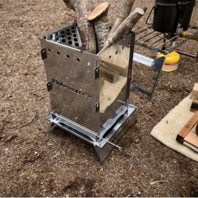 「オバドラスタンド」焚火台OverDriveに合わせたステンレス製　1台【配送不可地域：離島・沖縄県】