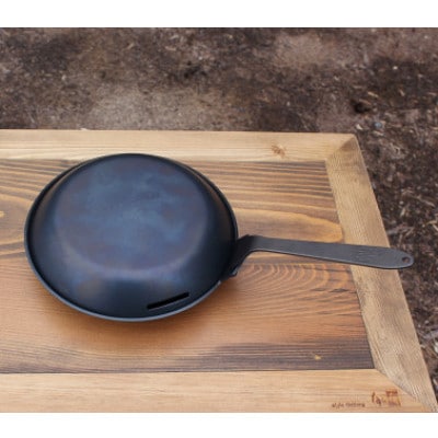 フェニックスライズのソロ向けミニフライパン「コメット全鉄」ふた・取っ手付き1セット【配送不可地域：離島・沖縄県】