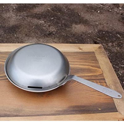 フェニックスライズのソロ向けミニフライパン「コメット全チタン」ふた・取っ手付き1セット【配送不可地域：離島・沖縄県】