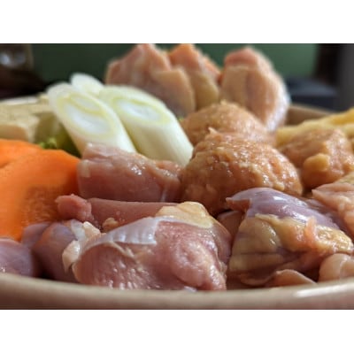 青森シャモロック　とり鍋せんべい汁セット　ファミリーサイズ【配送不可地域：離島・沖縄県】