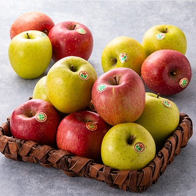 五戸のサンふじと王林の詰め合わせ 約5kg【配送不可地域：離島・沖縄県・九州】