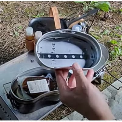 焚き火台「CRUNCH VOX」飯ごうにスタッキングできるソロ向けの小さな焚き火台　1組【配送不可地域：離島・沖縄県】