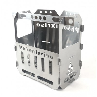 焚き火台「CRUNCH VOX」飯ごうにスタッキングできるソロ向けの小さな焚き火台　1組【配送不可地域：離島・沖縄県】