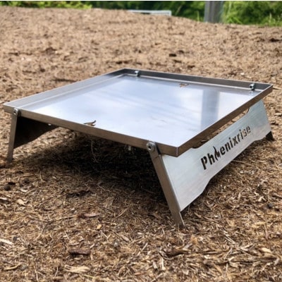 「オバドラスタンド」焚火台OverDriveに合わせたステンレス製　1台【配送不可地域：離島・沖縄県】