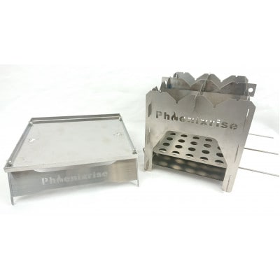 フェニックスライズの焚火台、スタンドセット「Distortion+スタンドセット」【配送不可地域：離島・沖縄県】