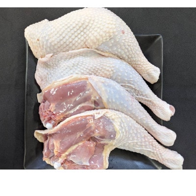 青森シャモロック　骨付きもも肉4本セット(2本入×2パック)冷凍【配送不可地域：離島・沖縄県】