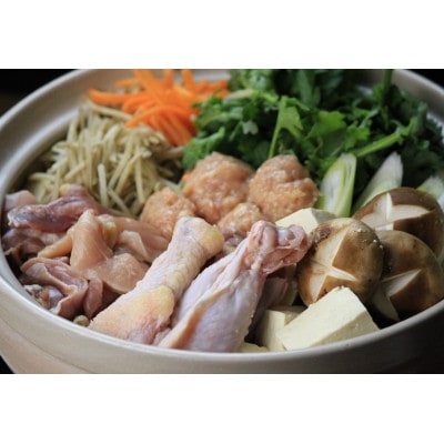 青森シャモロック　グルメ鍋セット　ファミリーサイズ【配送不可地域：離島・沖縄県】