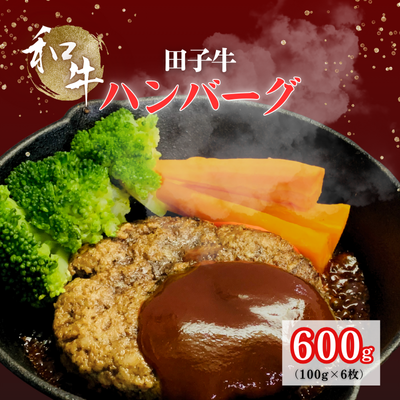 田子牛 ハンバーグ約100g×6枚