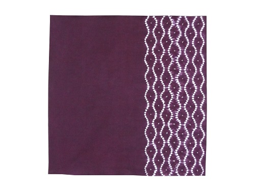 【南部しぼり 紫根染】 木綿風呂敷草紫堂 南部紫根染 小物 持ち運び 包み 伝統柄 使い易いサイズ