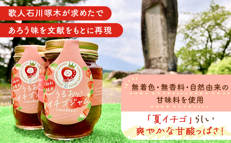 『うるおいイチゴジャム～啄木～』2本セット 盛岡市産 ジャム いちごジャム イチゴジャム いちご イチゴ 苺 無着色 無香料 トースト ヨーグルト 岩手県 盛岡市