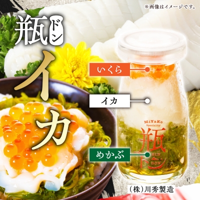 瓶ドン イカ タコ トラウトサーモンいくら 1本 3本セット 海鮮丼 お取り寄せ 冷凍 お手軽【配送不可地域：離島】