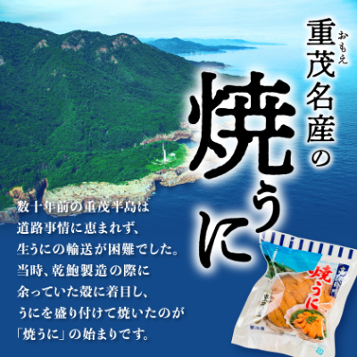 【三陸重茂産】高級珍味 無添加 焼うに 80g×3個 1個あたりにウニ5~6個分を贅沢に使用!【配送不可地域：離島】