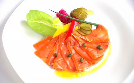 宮古トラウトサーモンの冷燻お試しセット　60g×3パック【配送不可地域：離島】