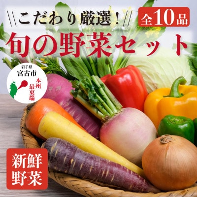 【新鮮野菜】こだわり厳選!旬の野菜セット【配送不可地域：離島・北海道・沖縄県】