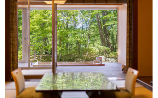 花巻温泉 佳松園 露天風呂付客室 ペア宿泊券 【1543】