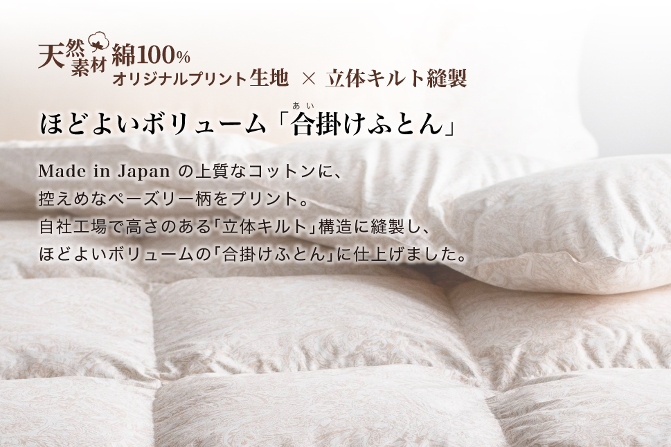 羽毛布団 ダブル 合掛け［パルミー］上質 綿100％×ハンガリーホワイトグース ダウン93％ ダウンパワー 400dp 【富士新幸 花巻工房】 【2211】