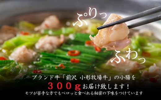 花巻温泉㈱ 佳松園『前沢 小形牧場牛もつ鍋』2食入り（醤油） 【896-1】