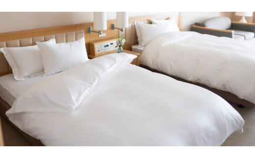 掛けふとんカバー　ダブルサイズ［ 綿100％ スーピマコットン 抗菌防臭加⼯］ 【1307】