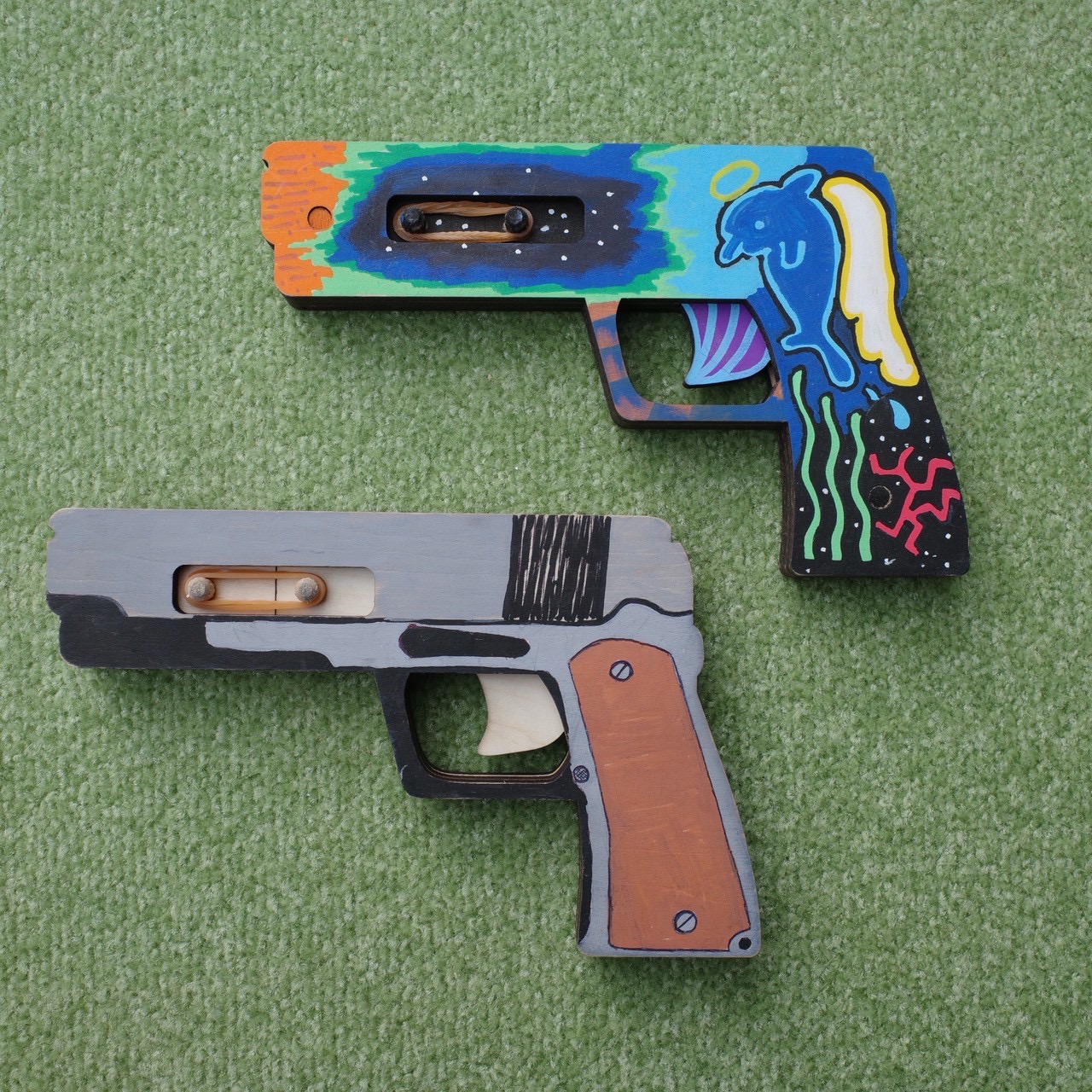 輪ゴムでっぽう（2丁セット） 【2325】