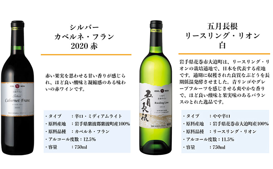 国際ワインコンクール受賞6本セット  エーデルワイン 【627】