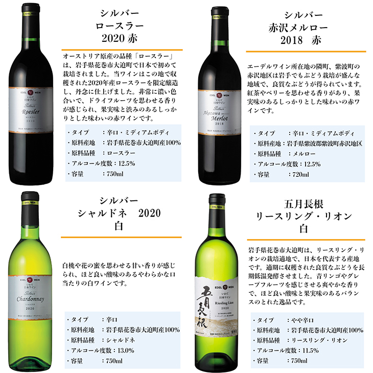 国際ワインコンクール受賞ワイン厳選赤白12本セット エーデルワイン 【752】