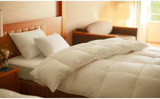 ⽻⽑本掛けふとん シングル［マザーホワイトグース ダウン95％×抗菌防臭⽣地］ 【1317】