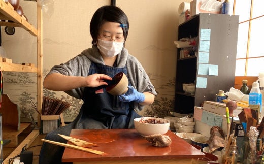 【漆器】宙模様さかずき　宙模様シリーズ 【696】