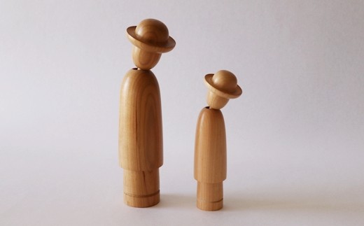 デクノボーこけし2本セット 【143】